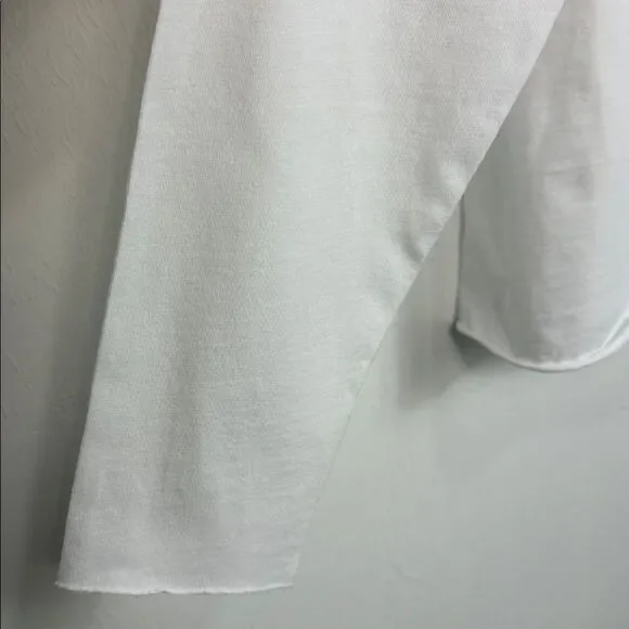 Frank & Eileen White 100% Cotton Long Sleeve Polo Popover Top Size S - Picture 4 of 10